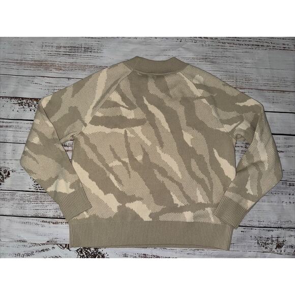 Athleta Jacquard Textured Crew Sweater - Merino Wool Blend‎ Size S Small - Picture 3 of 4